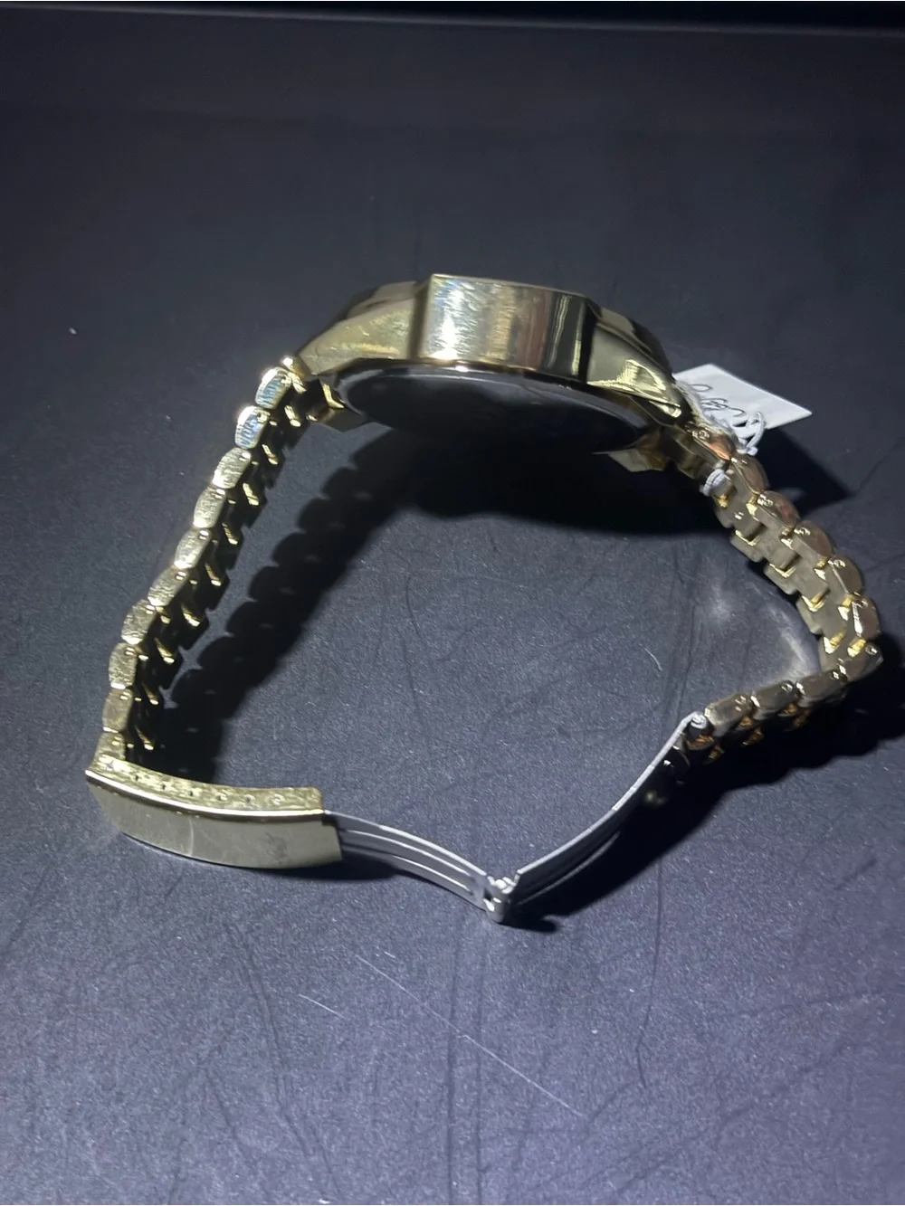 Ed Hardy Gold-Tone Men's Watch with Green Dial